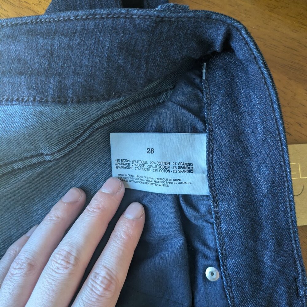 NWT Rachel Roy denim jeans - mid rise skinny dark wash - Picture 6 of 7